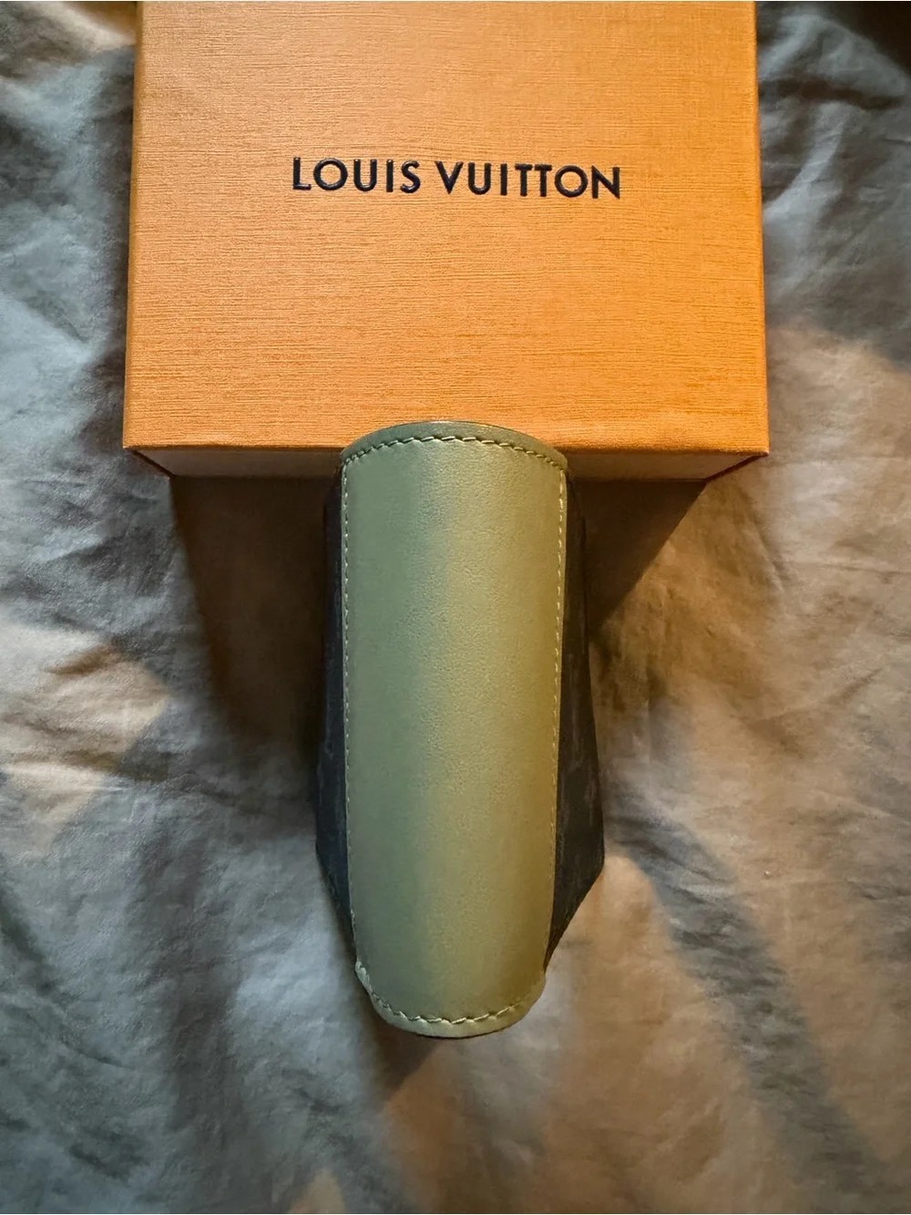 Louis Vuitton Monogram Eclipse Bi-Fold Wallet in Black and Olive Green